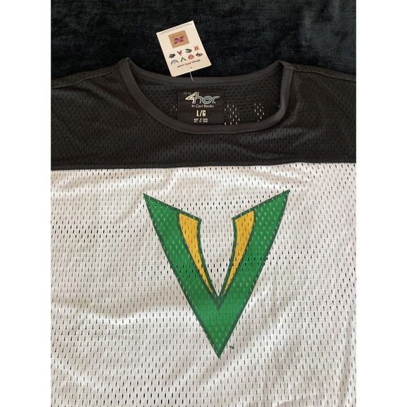 Women's XFL Tampa Bay Vegas Vipers Mesh White Football Jersey Top Large Ladies - Picture 2 of 16